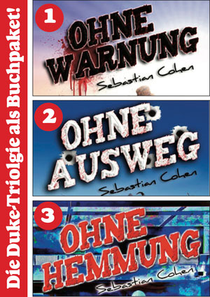 Cover von: Ohne Warnung, Ohne Ausweg, Ohne Hemmung von Buchautor Sebastian Cohen Cover von: Ohne Warnung, Ohne Ausweg, Ohne Hemmung von Buchautor Sebastian Cohen